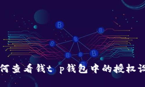 如何查看钱t p钱包中的授权设置